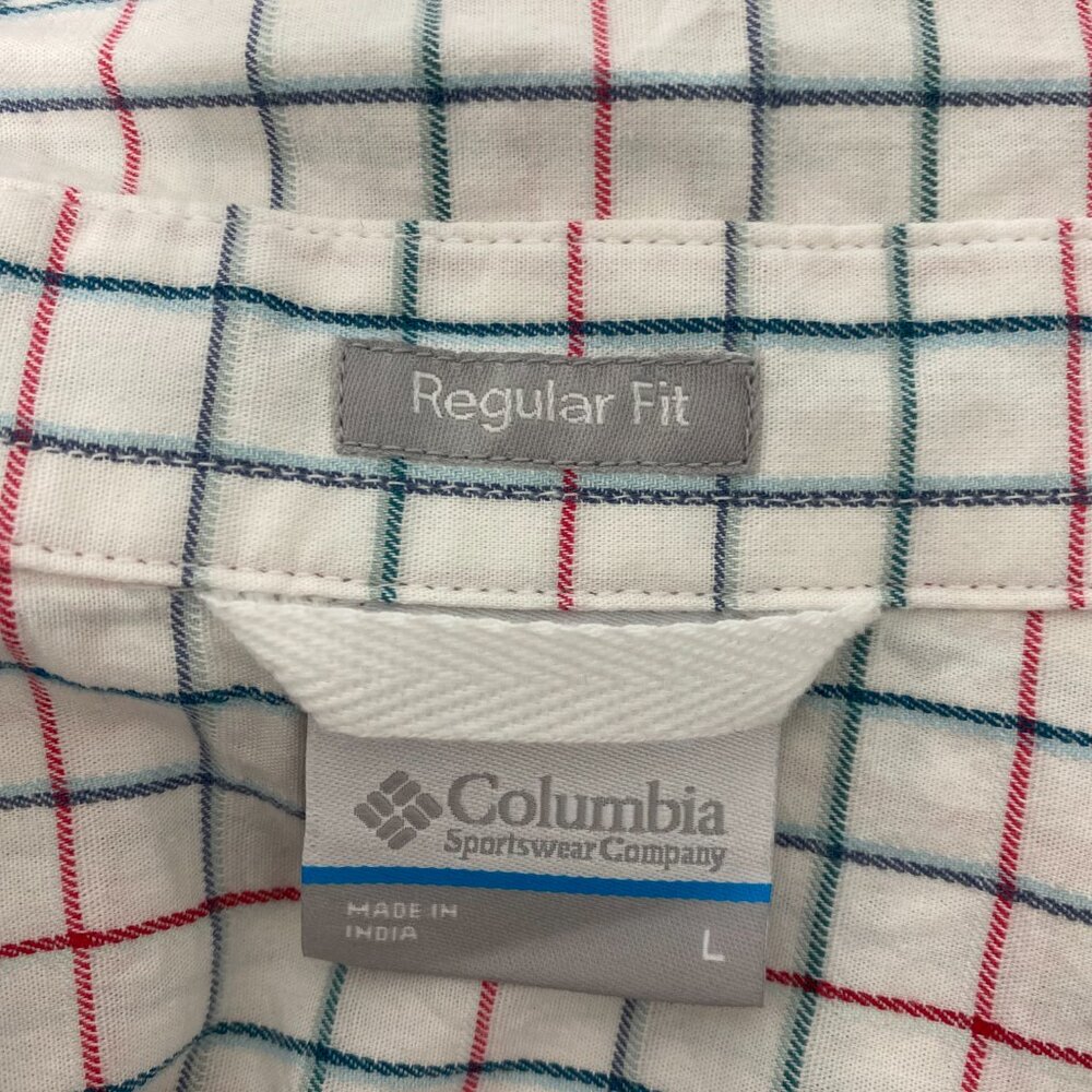 Columbia Sportwear Company Regular Fit Striped White Short Sleeve [MT-17] - Picture 8 of 10